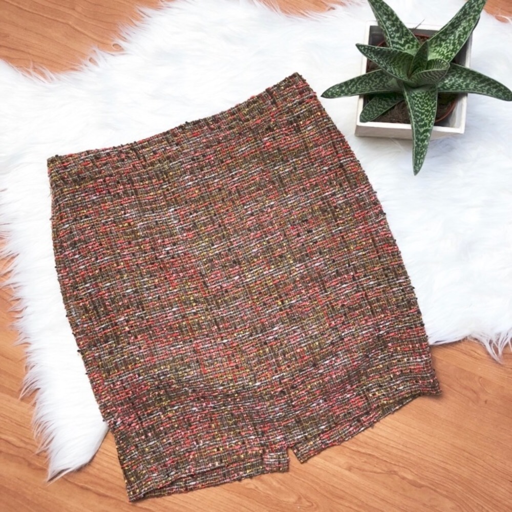 J. Crew The Pencil Skirt Tweed Career Size Two 2